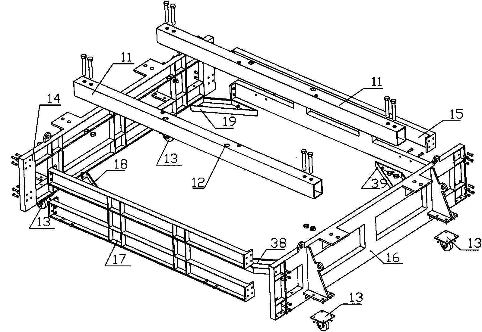 Dismounting and transporting trolley