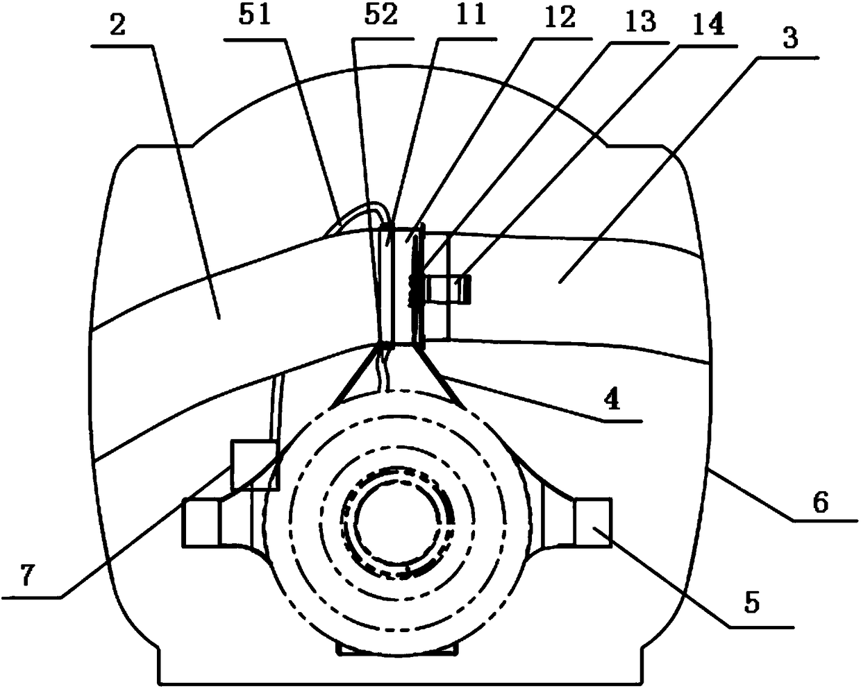 Wind power gear box heat exchanging mechanism and wind generating set with same