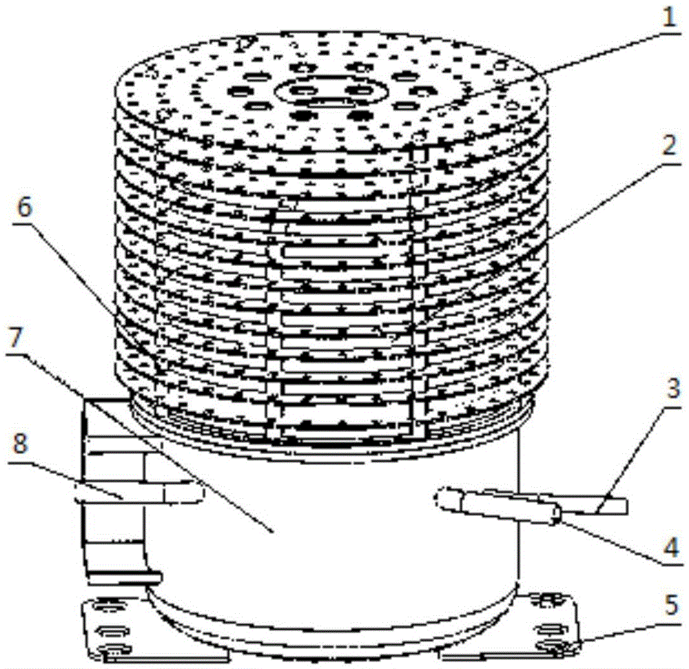 Device suitable for natural convection heat dissipation of surface of shell of refrigerator compressor