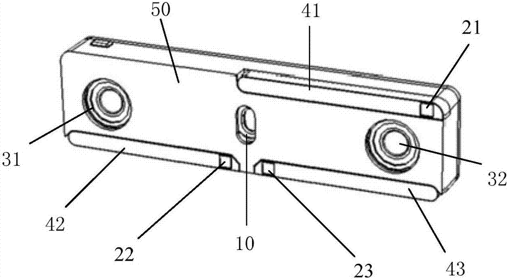 Visual system based on photometric stereo vision and 3D reconstruction method thereof