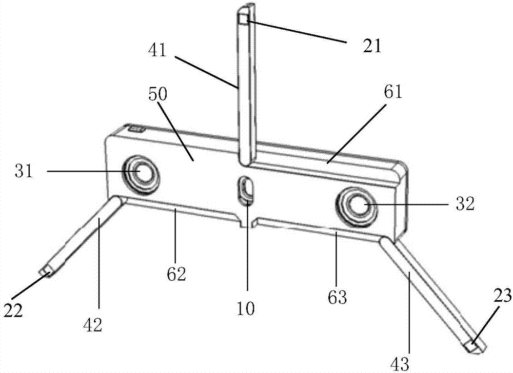 Visual system based on photometric stereo vision and 3D reconstruction method thereof