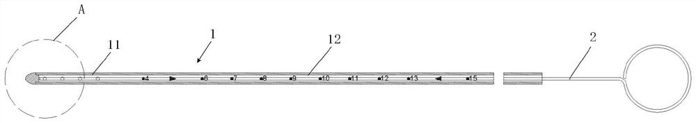 Ventricular drainage tube and use method thereof