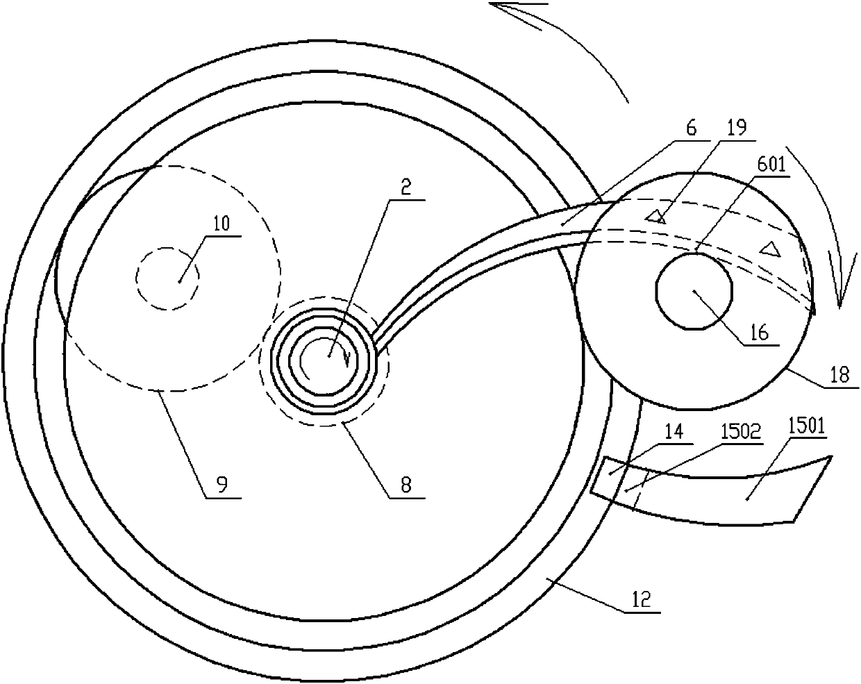 Agricultural fixed-length cutting mechanism