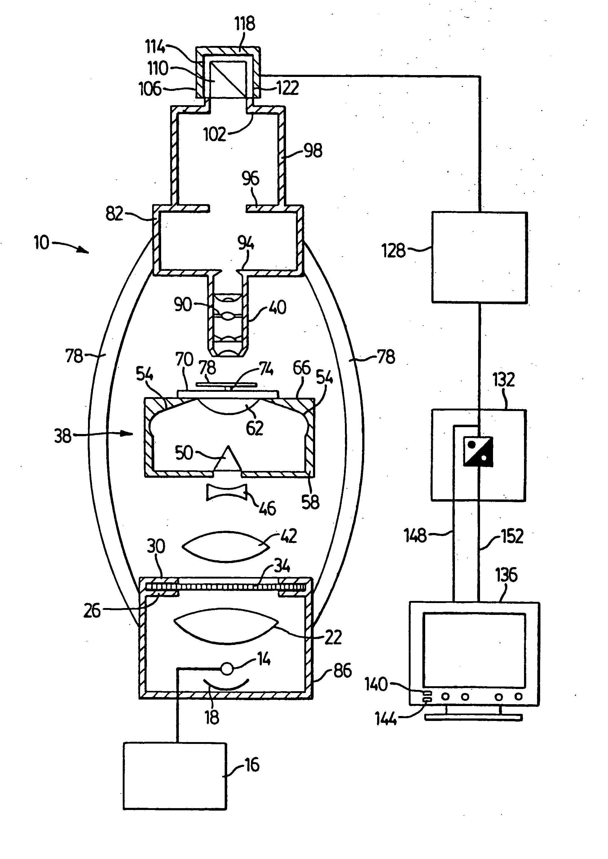 Braced microscope