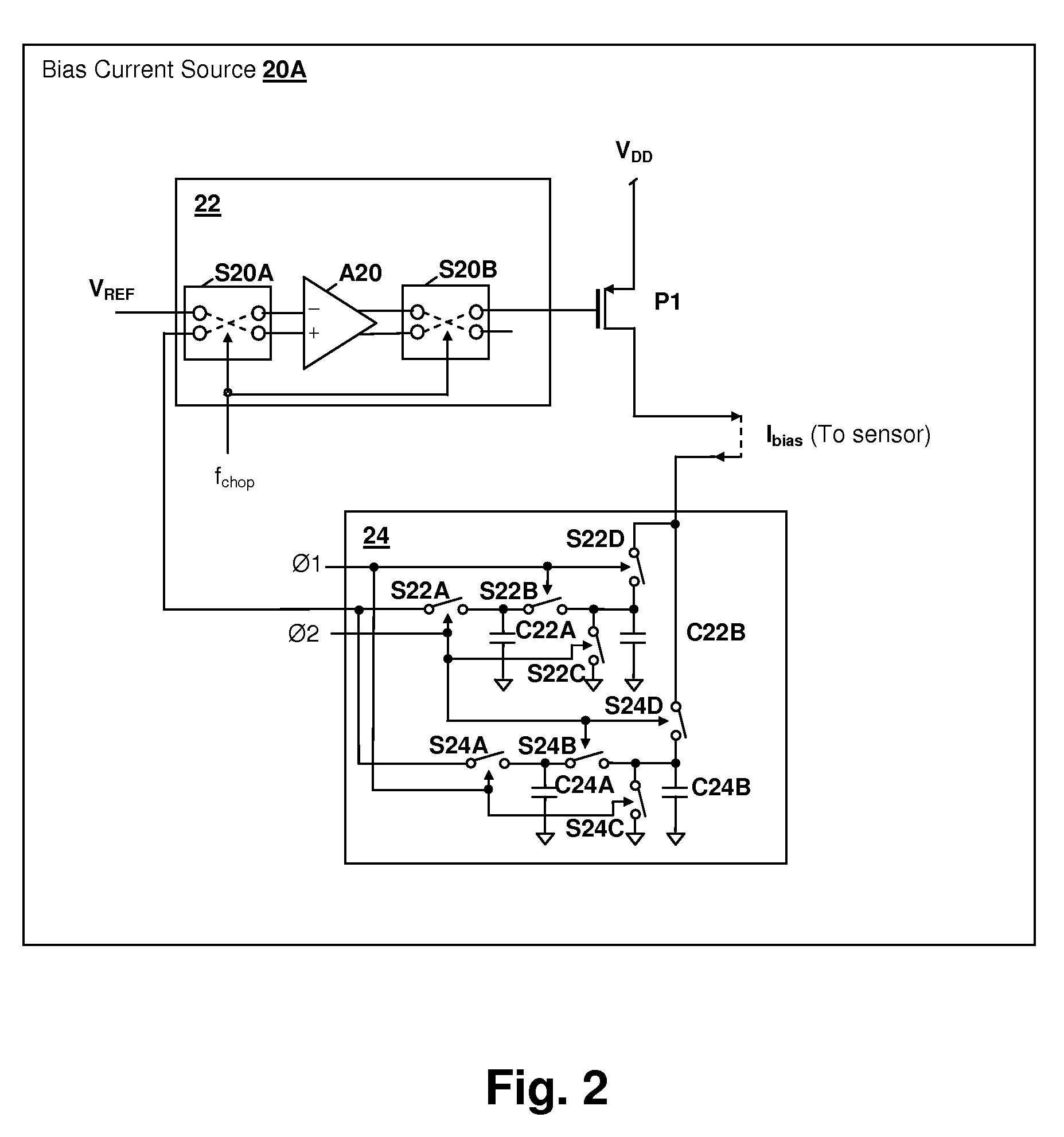 Temperature and process-stable magnetic field sensor bias current source