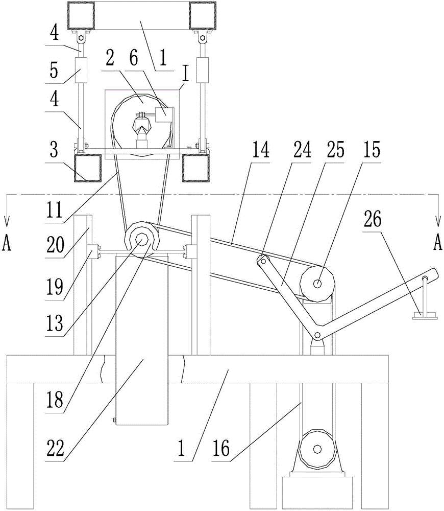 Carrier roller rotation resistance measuring device