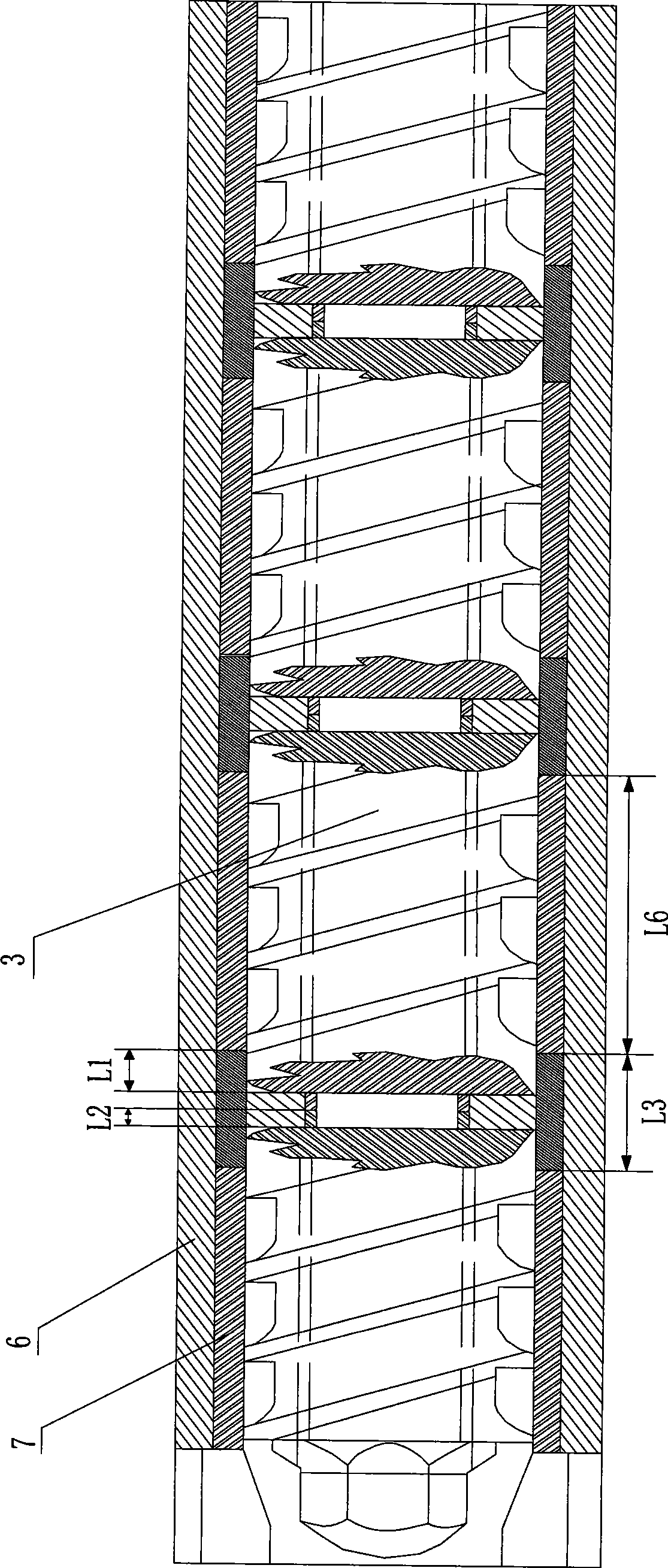 Multi cutter-head extruder and assembling method thereof