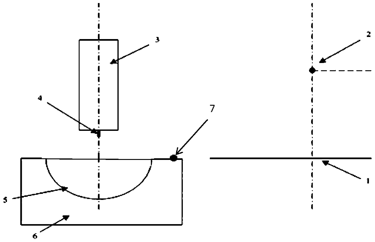 Titanium alloy electric arc welding molten pool surface temperature field measuring device and method