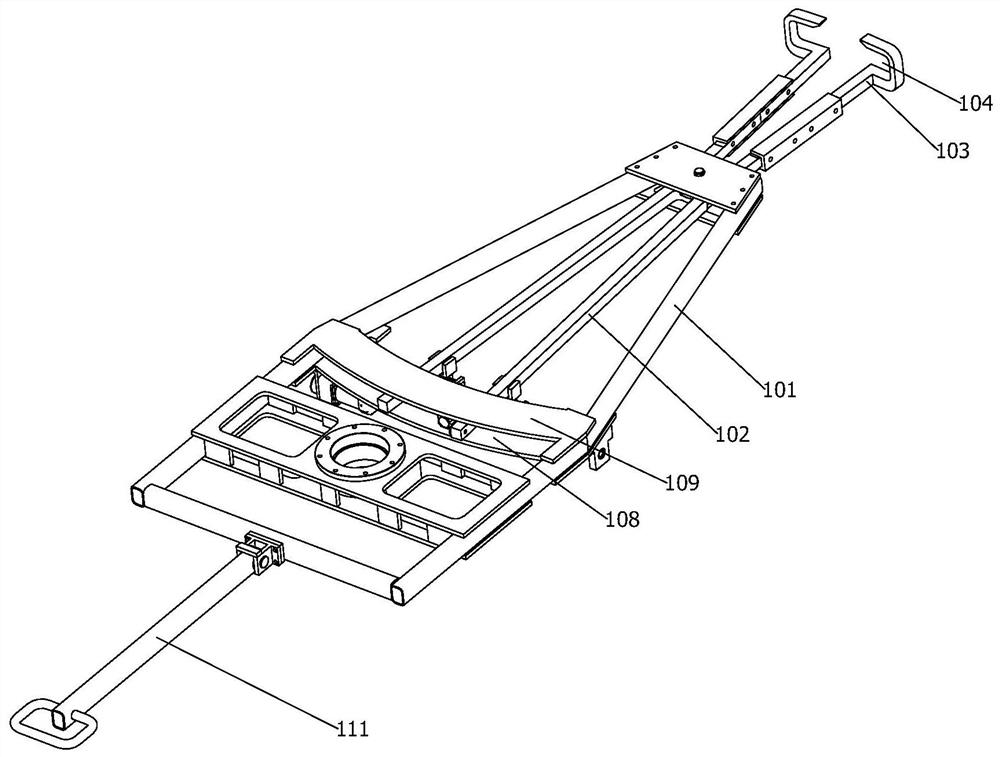 Forge piece grabbing and moving equipment