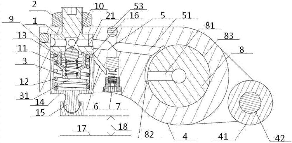 Engine brake oil way control device and usage method thereof