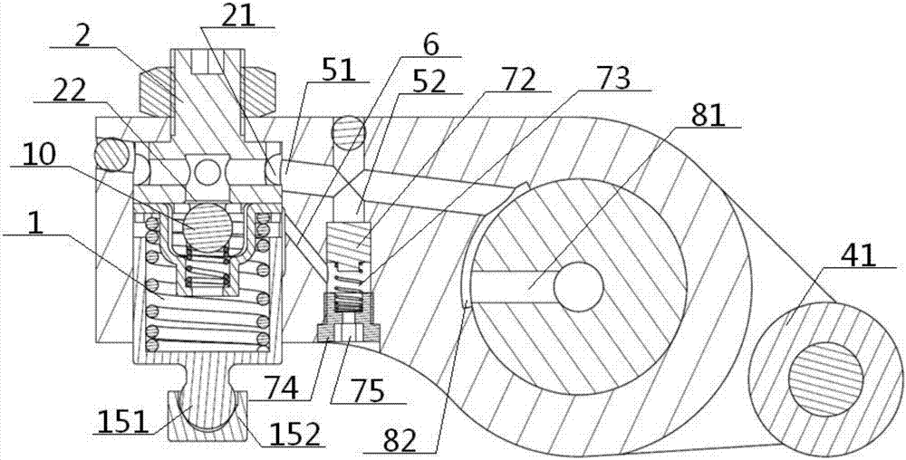 Engine brake oil way control device and usage method thereof