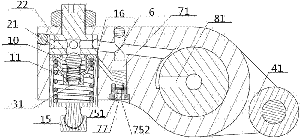 Engine brake oil way control device and usage method thereof