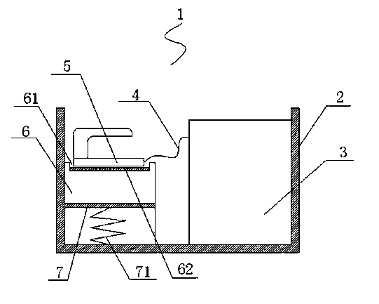 Defibrillator box body with conductive paste can