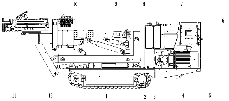 Electro-hydraulic anchor protection control double basket type two arm anchor cable anchor rod drill truck