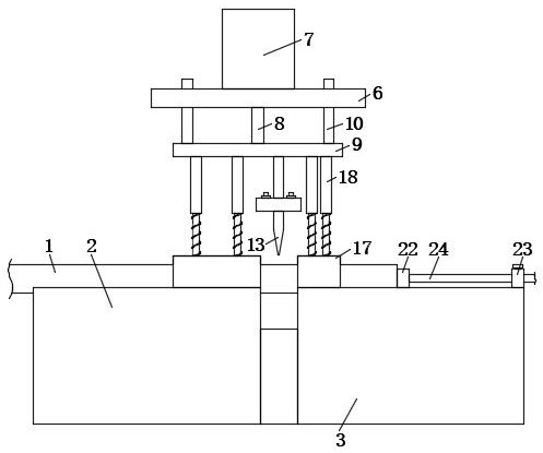 Pipe cutting device for MPP cable protection pipe