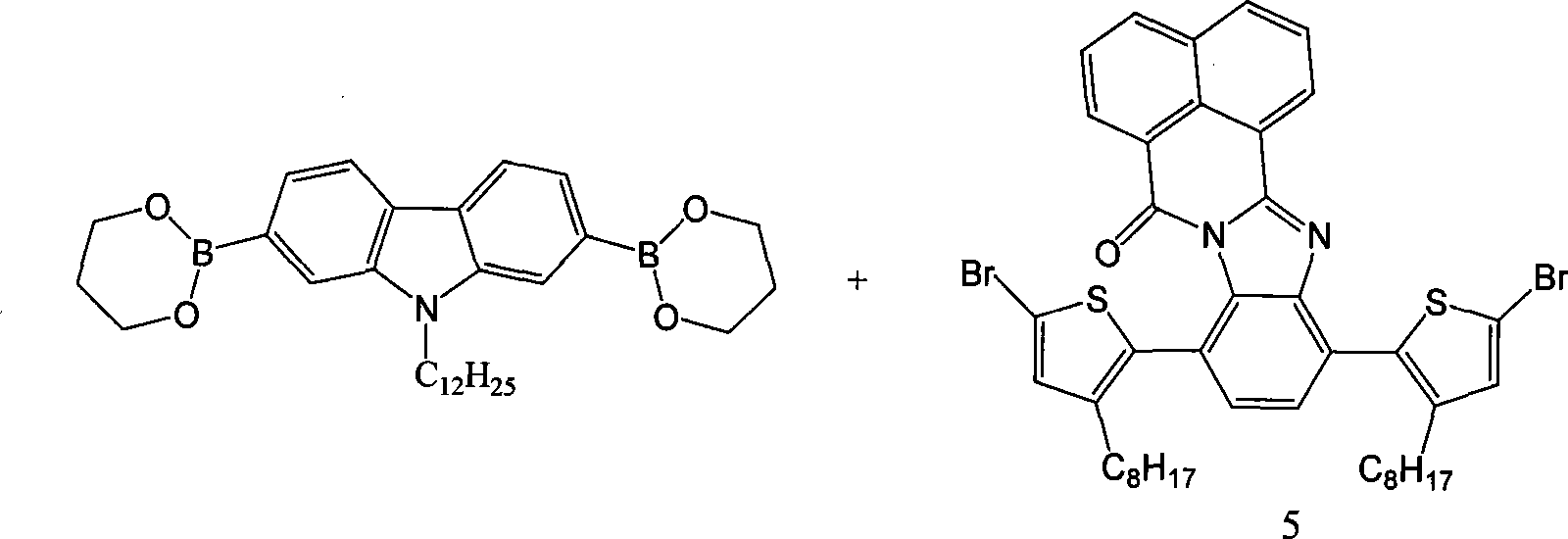 Bulk heterojunction solar battery polymer donor material, synthesis and use method