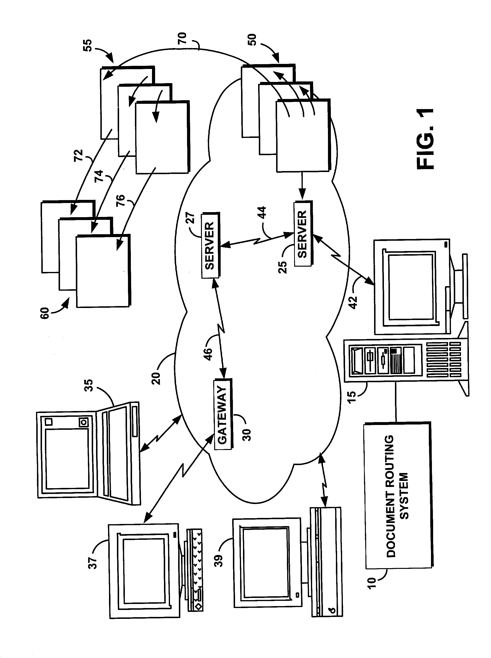 Object-oriented framework for document routing service in a content management system