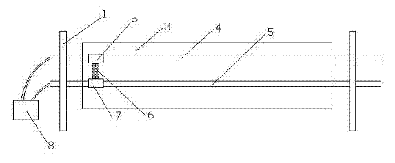 Glass cleaning device of color selector