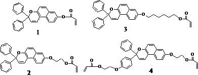 Synthesis method of silicon-based photochromic elastomer containing naphthol pyran with cross-linked structure