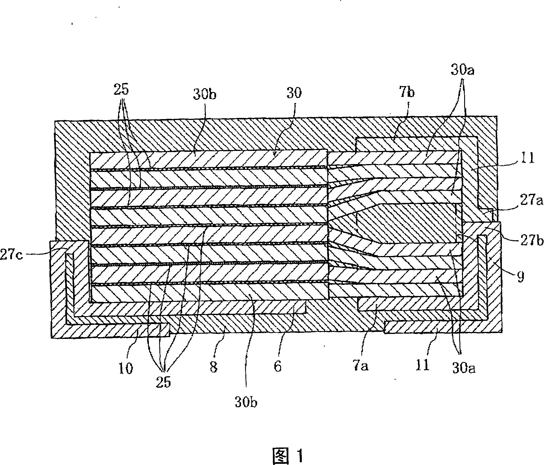 Stacked type solid electrolytic capacitor and method for manufacturing same