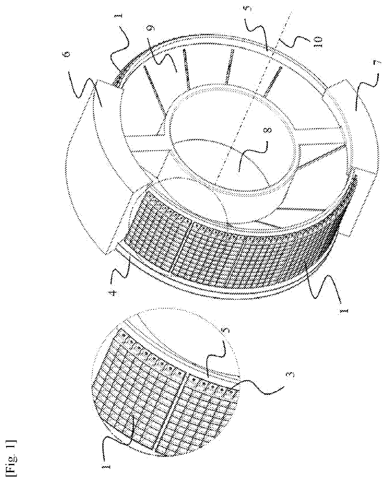 Long-fibre-reinforced-joints-composite thrust reverser cascade