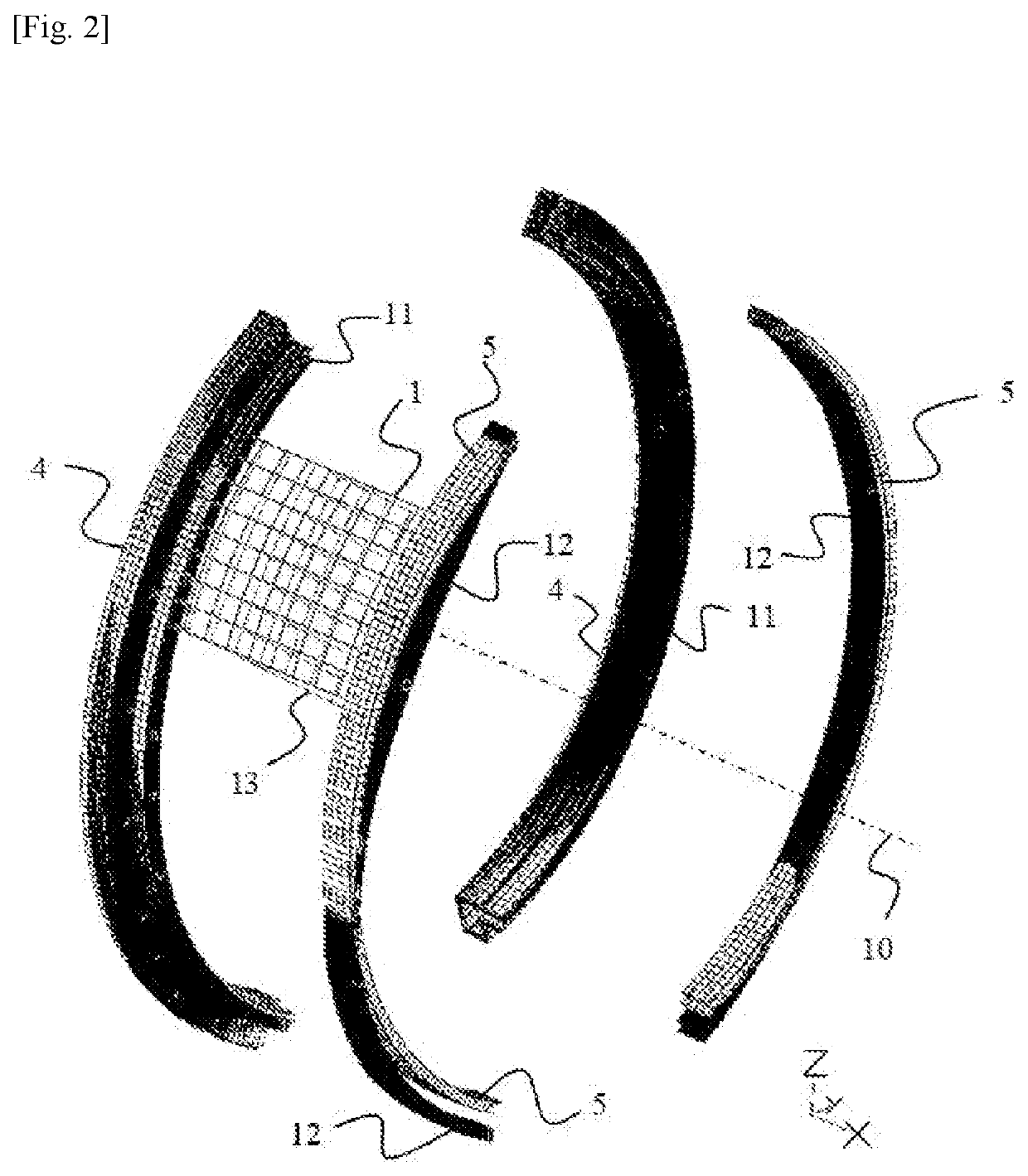 Long-fibre-reinforced-joints-composite thrust reverser cascade