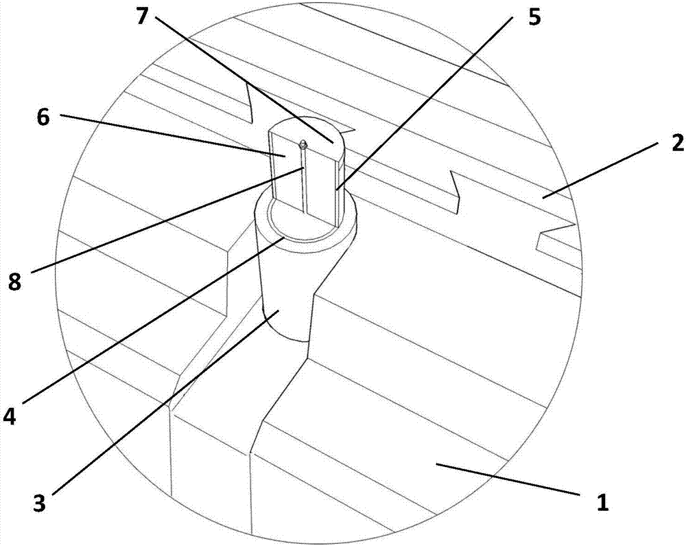 External heat preservation linear composite wall with lead pipe-coarse sand energy dissipation and seismic reduction keys and construction method