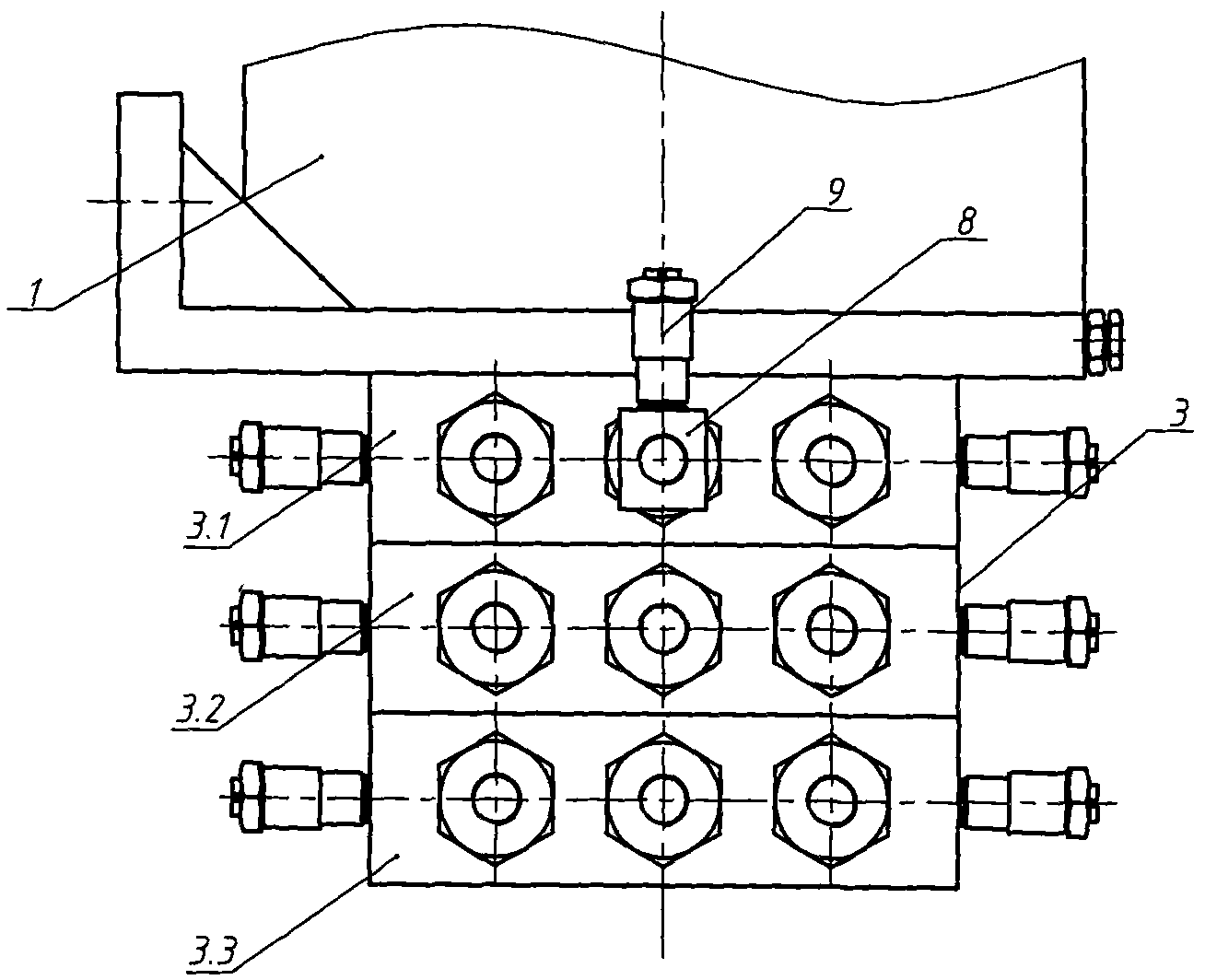 Superposition type multi-point grease lubrication pump