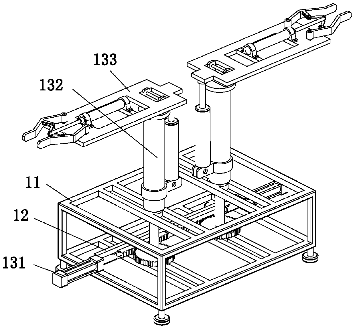 Spraying device for new energy vehicle parts