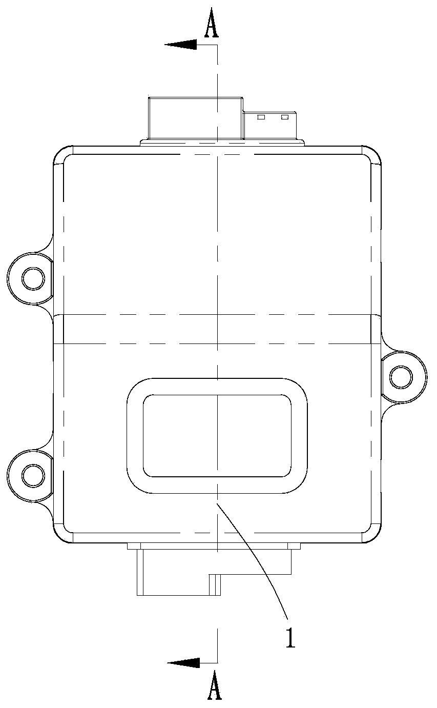 Electric power-assisted steering controller steering controller housing assembly for preventing line interference