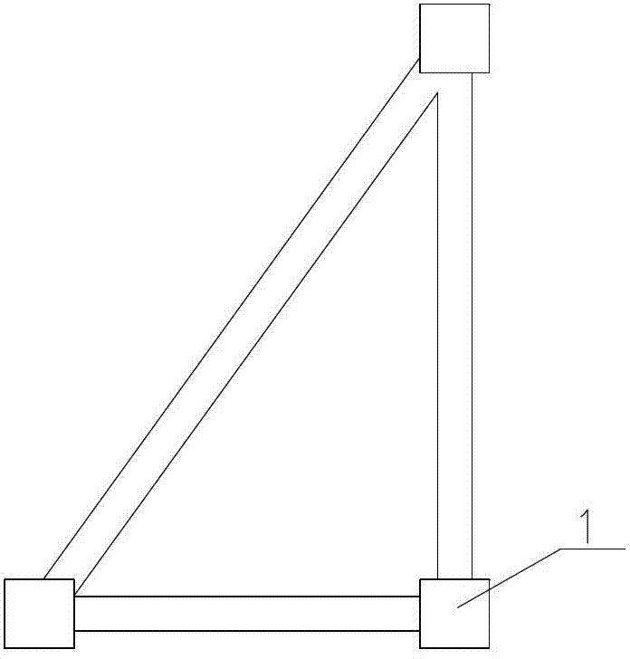 A three-pipe communication tower