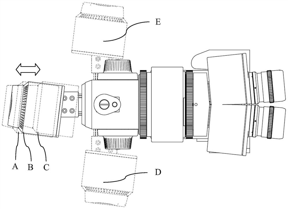 Electric folding and unfolding mechanism and electric adjusting mechanism for dry-eye inspection device