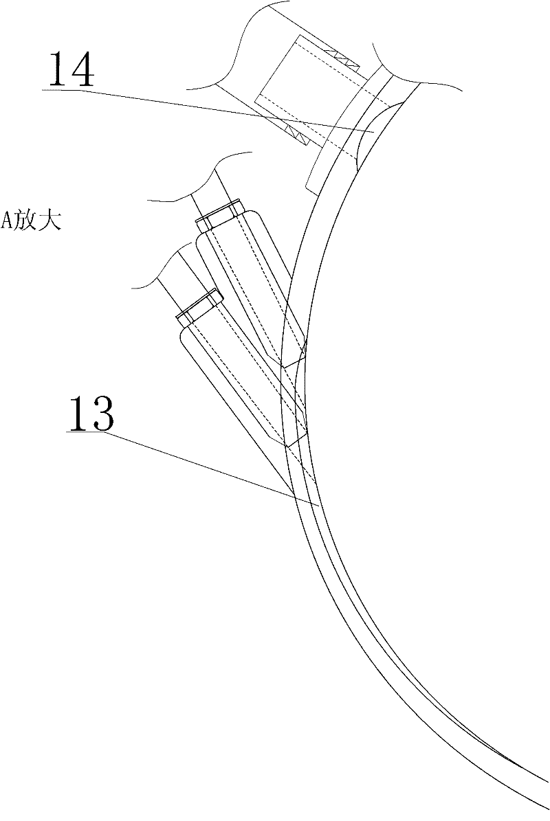 Multistage compressed gas engine and motor vehicle