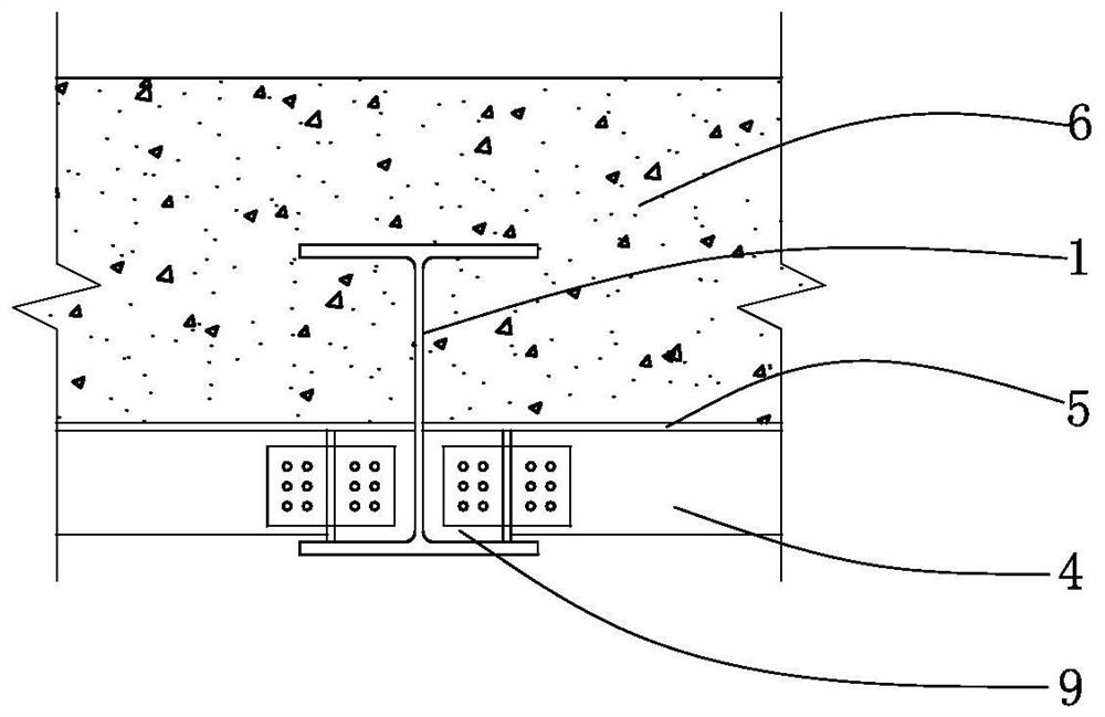 Reinforced concrete combined arch bridge spanning karst caves in tunnel and construction method thereof