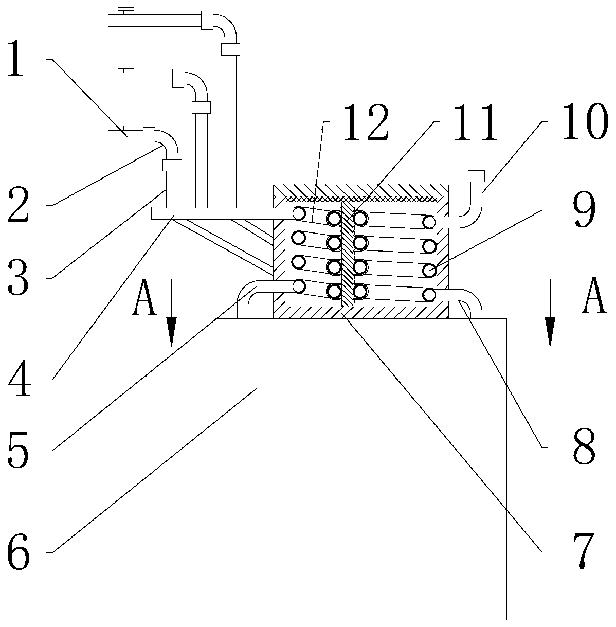 Water-saving device of sterilization machine