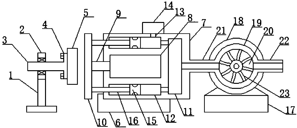 Brake for large rotating shaft