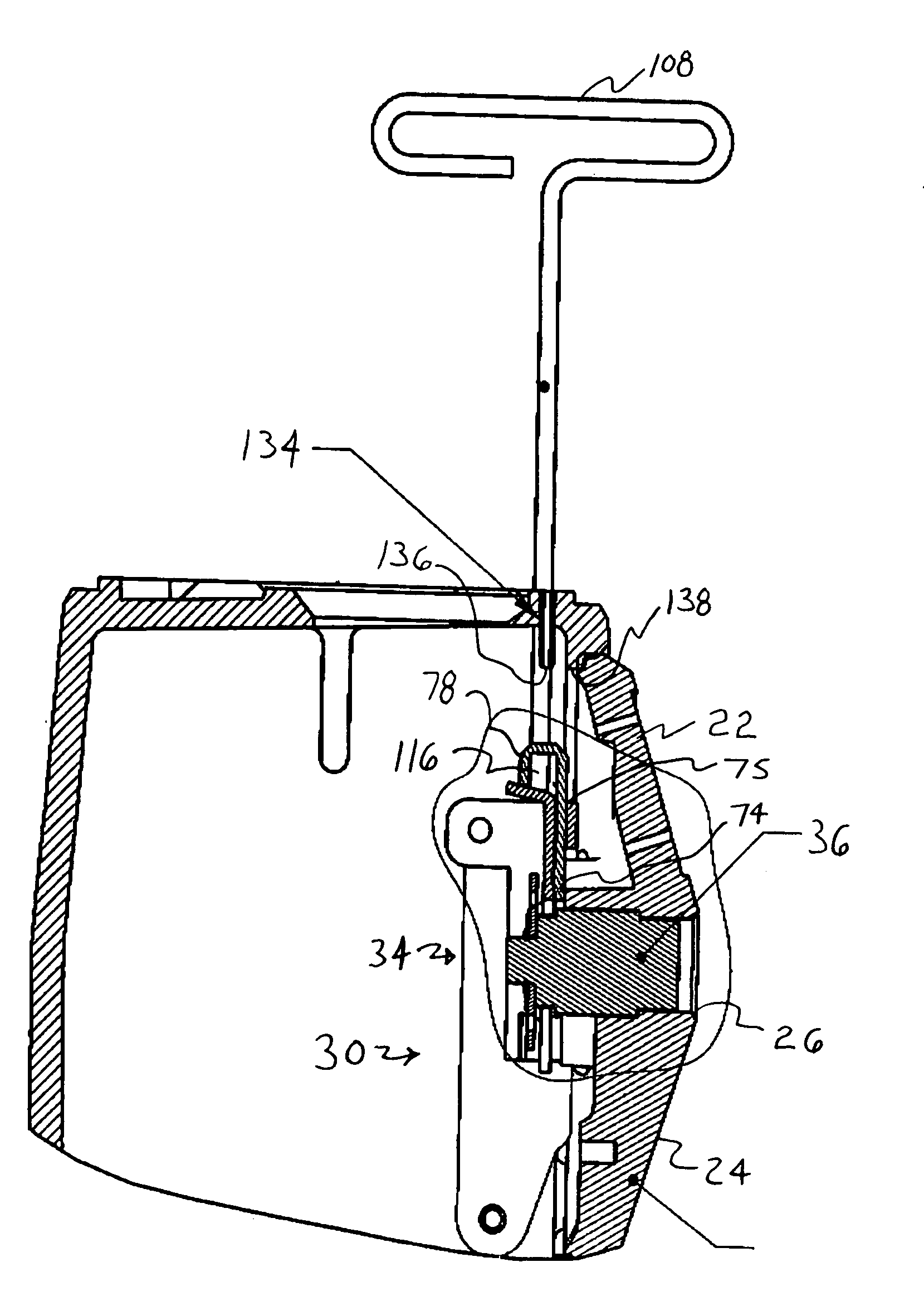 Quick lock release system for parking meter vaults