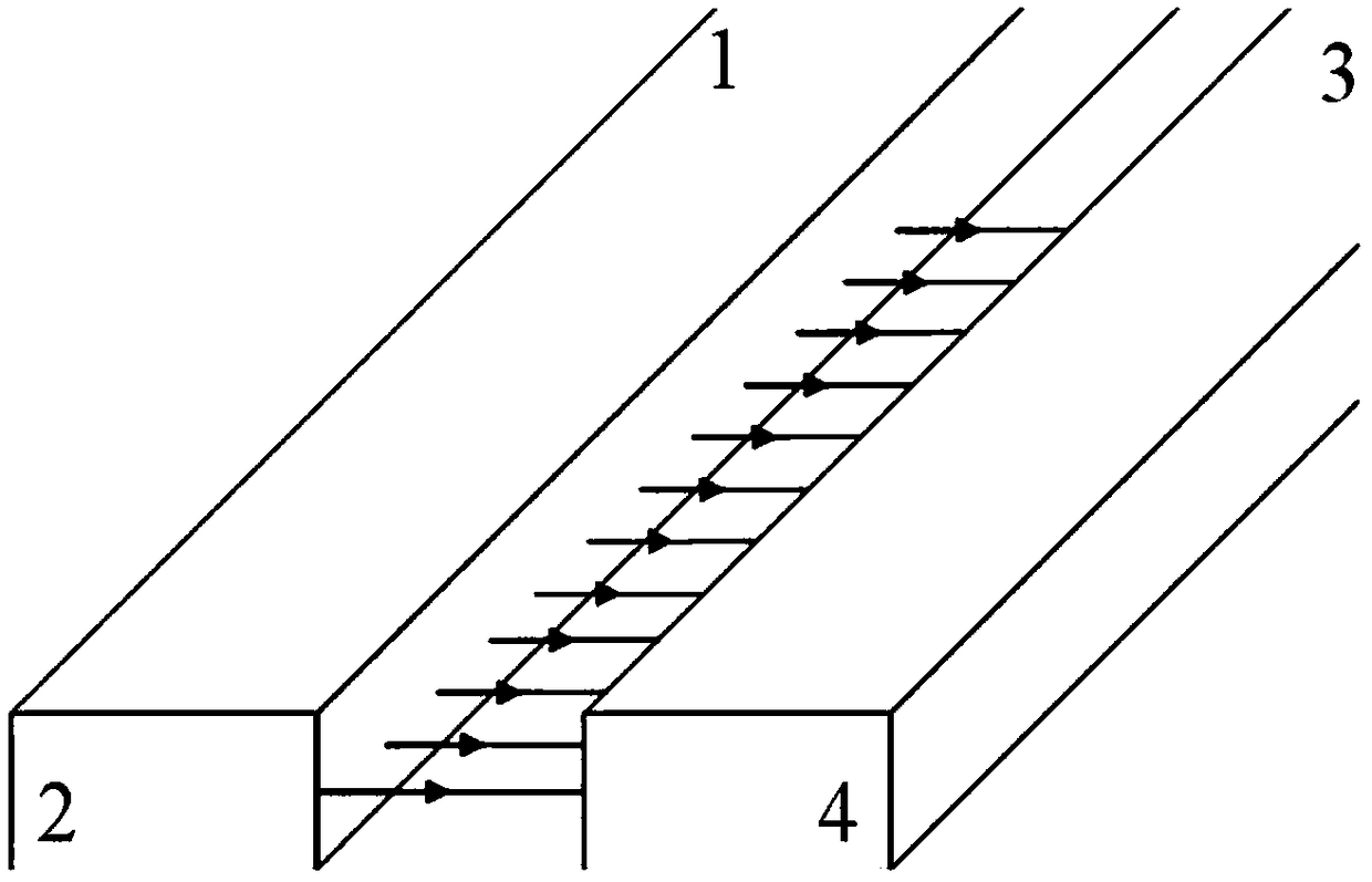 Millimeter wave amplifier matching circuit based on difference coupling line