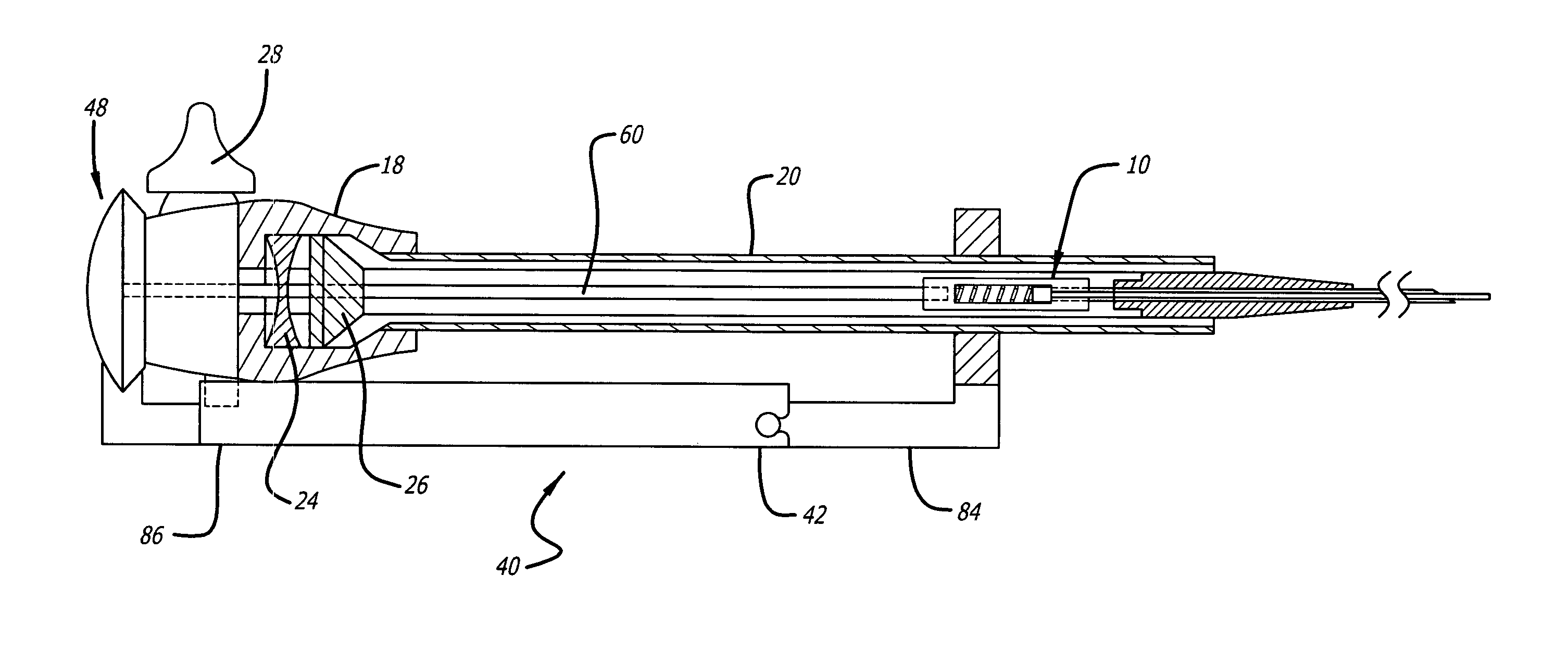 Tunnel port apparatus with serial gas-check assembly