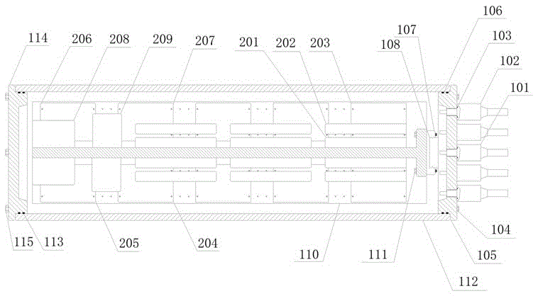 Seabed medium-voltage direct-current power distribution device