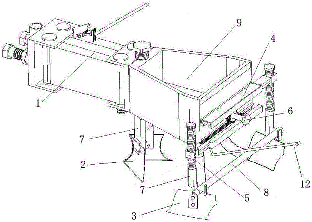 Ploughing and ridging plough and ploughing and fertilizing integrated machine