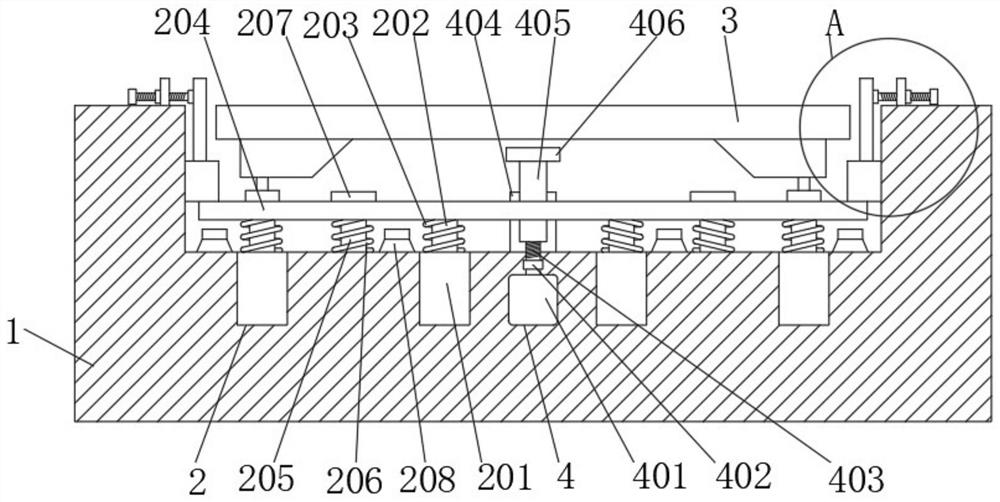 A weighbridge weighing support structure and using method thereof