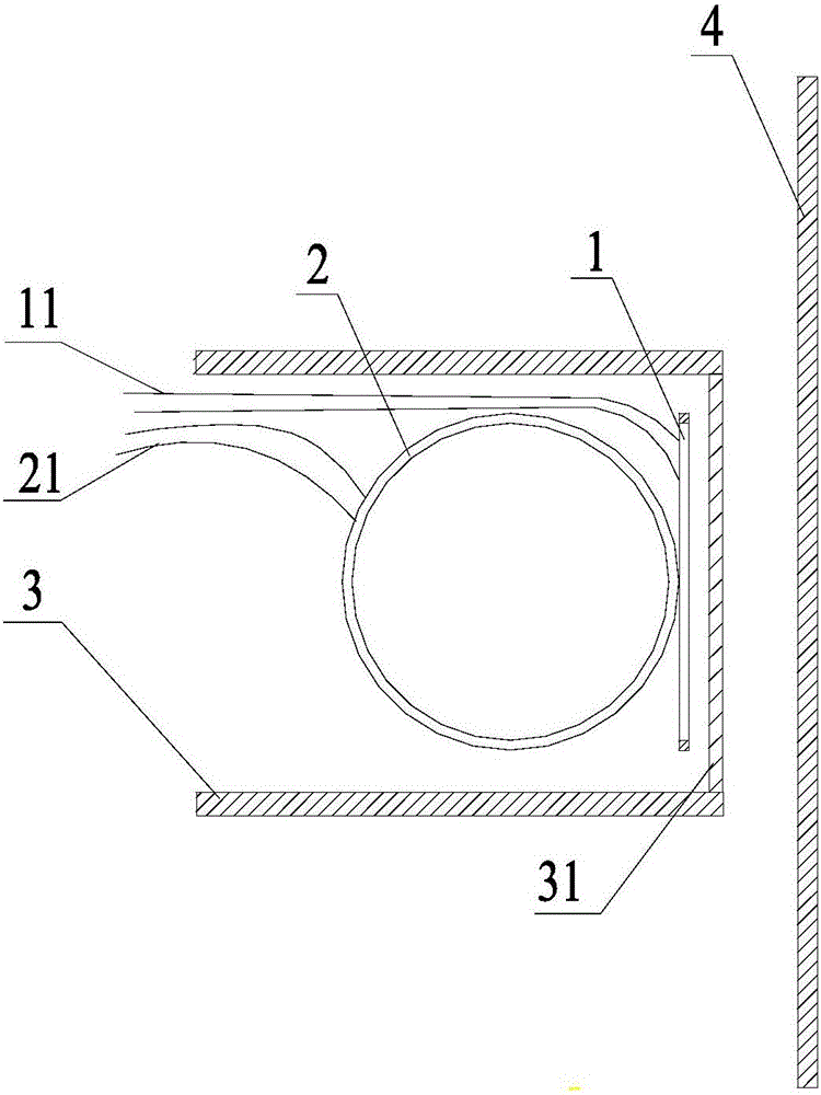 Probe of eddy current sensor and eddy current sensor