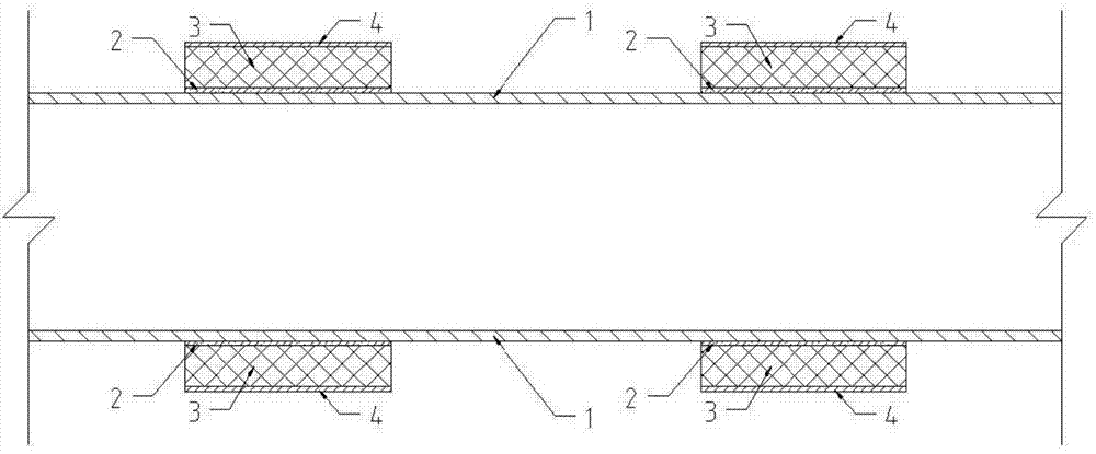 Device for lateral displacement control during integral buckling of submarine pipeline