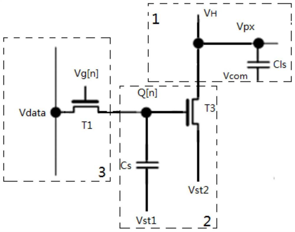 Control circuit and control method for liquid crystal pixel