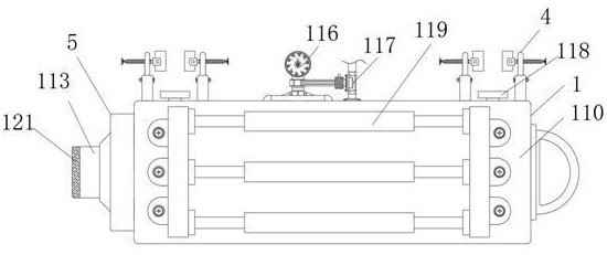 A locking cylinder structure with end-of-stroke cushioning