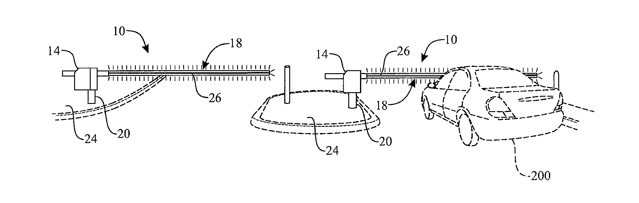 Vehicle barrier system with illuminating gate arm and method