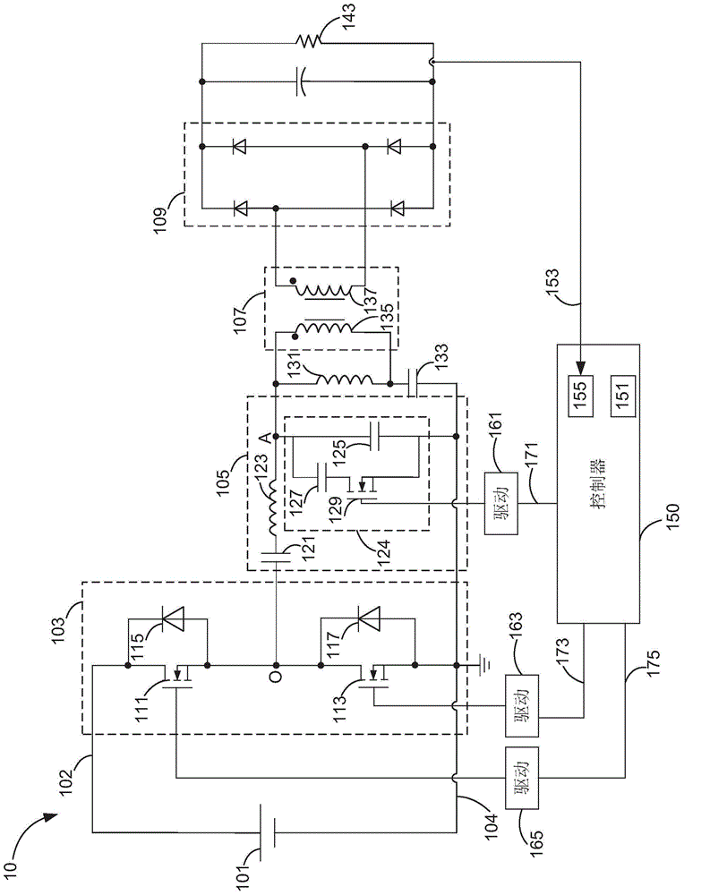 Circuit and method for resonant network