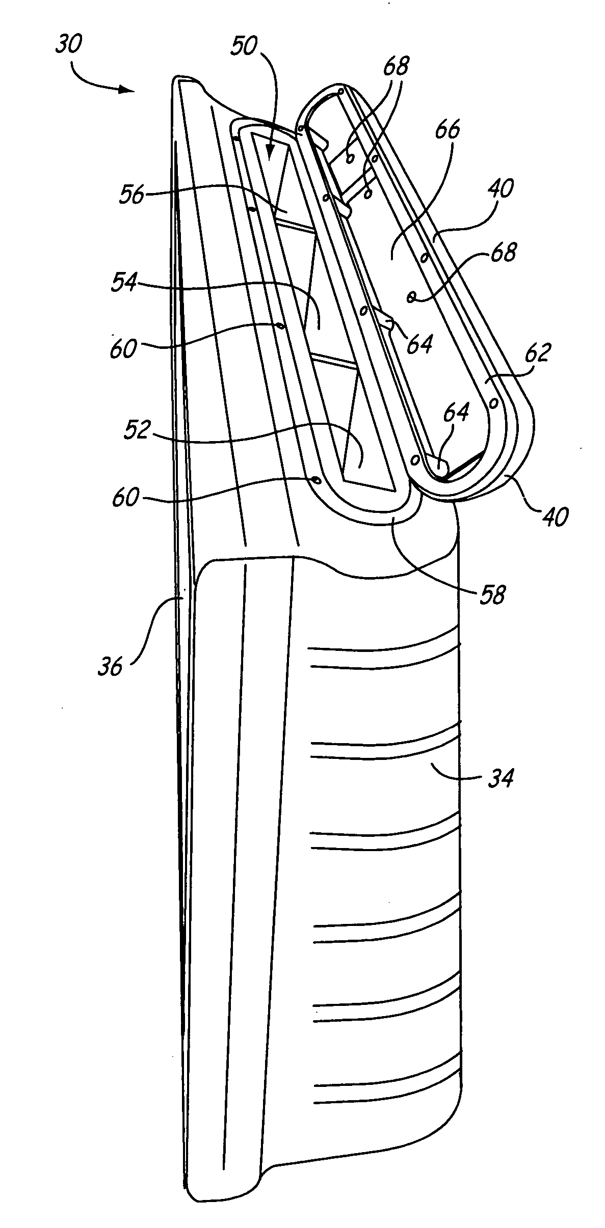 Integrated antenna/access door for a mobile computer