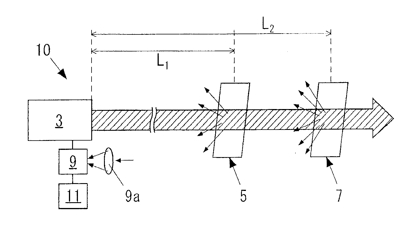 Apparatus for determining concentration of gaseous component